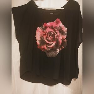 Women's Red Rose Blouse